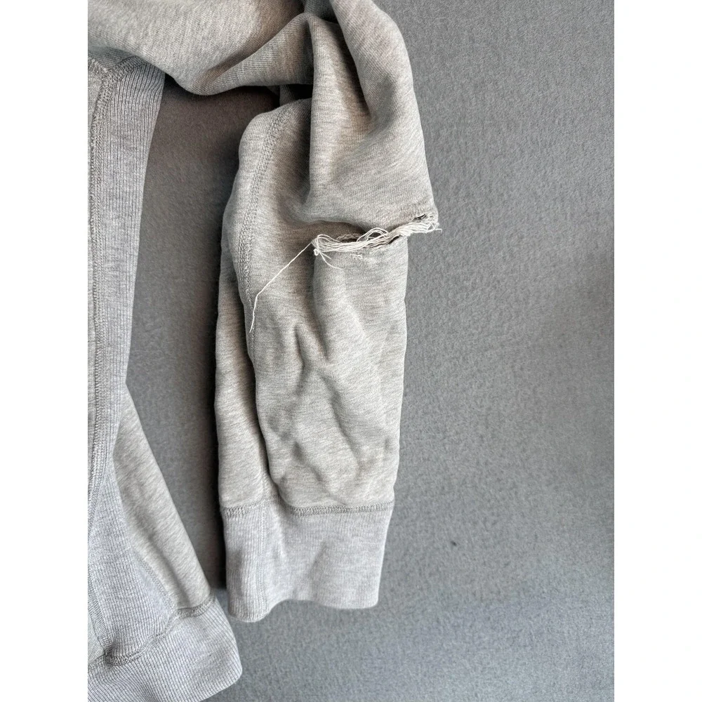 Reigning Champ Hoodie Mens Large Gray Fleece Pullover Kangaroo Pocket Canada